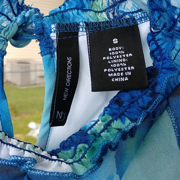 Sleeveless Fancy Sheer TOP Small New Directions - Picture 6 of 8